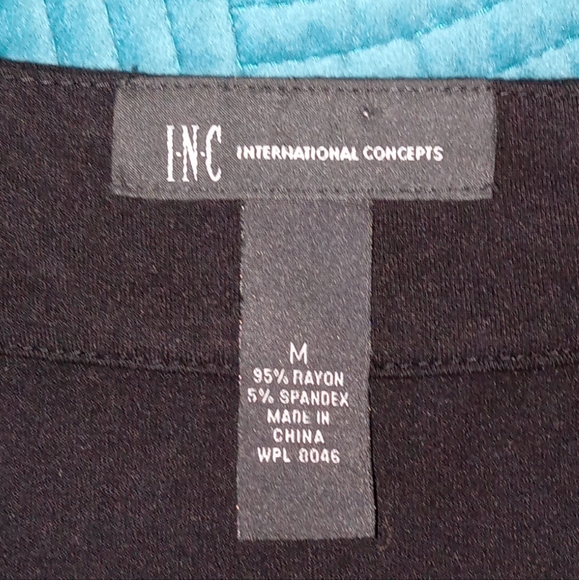 INC International Concepts Womens Black with Silver Tank Dress Sz M - Picture 2 of 7